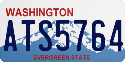 WA license plate ATS5764