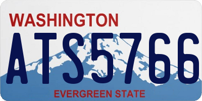 WA license plate ATS5766