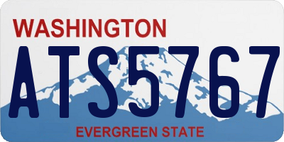 WA license plate ATS5767