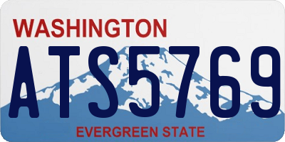 WA license plate ATS5769