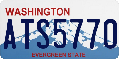 WA license plate ATS5770