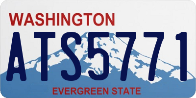 WA license plate ATS5771