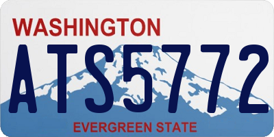 WA license plate ATS5772