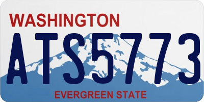 WA license plate ATS5773