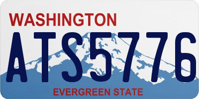 WA license plate ATS5776