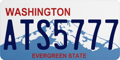WA license plate ATS5777