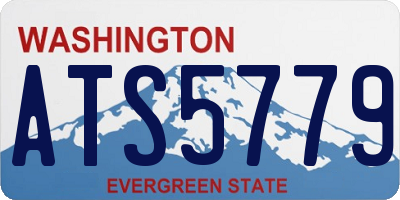 WA license plate ATS5779