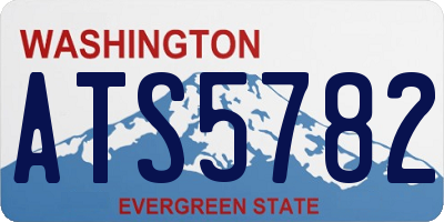 WA license plate ATS5782