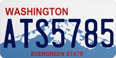 WA license plate ATS5785