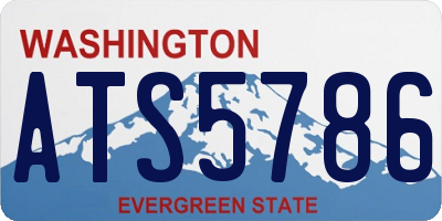 WA license plate ATS5786