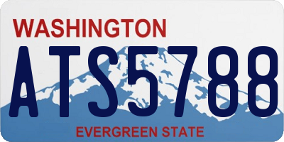 WA license plate ATS5788