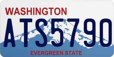 WA license plate ATS5790