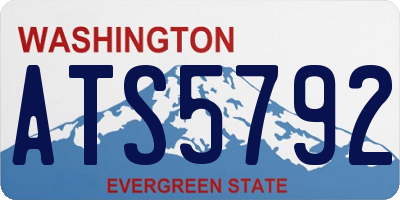 WA license plate ATS5792