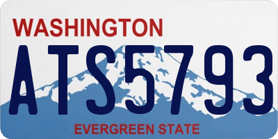 WA license plate ATS5793