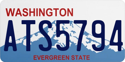 WA license plate ATS5794