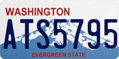 WA license plate ATS5795
