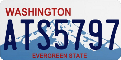 WA license plate ATS5797