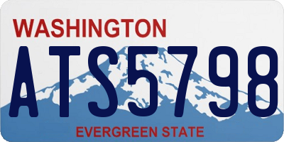 WA license plate ATS5798