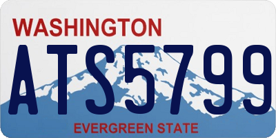 WA license plate ATS5799