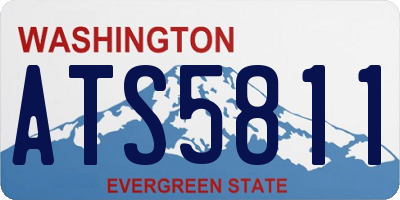 WA license plate ATS5811