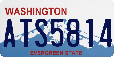 WA license plate ATS5814