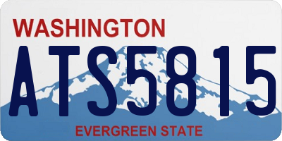 WA license plate ATS5815