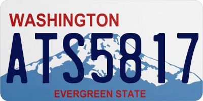 WA license plate ATS5817