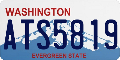 WA license plate ATS5819