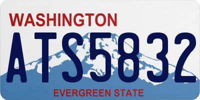 WA license plate ATS5832