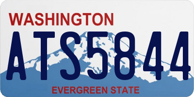 WA license plate ATS5844
