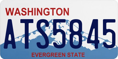 WA license plate ATS5845