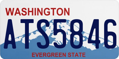 WA license plate ATS5846