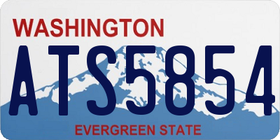 WA license plate ATS5854