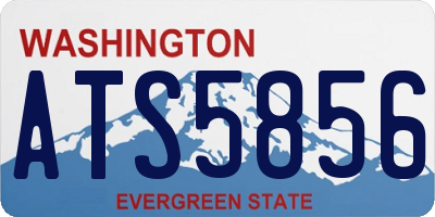 WA license plate ATS5856