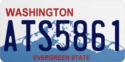 WA license plate ATS5861