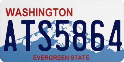 WA license plate ATS5864