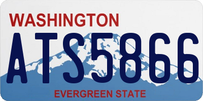 WA license plate ATS5866