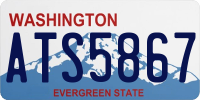 WA license plate ATS5867