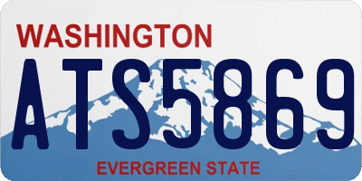 WA license plate ATS5869