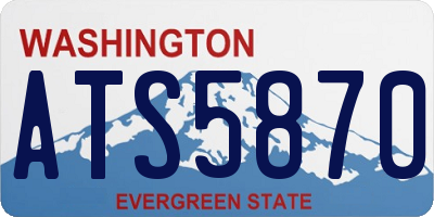WA license plate ATS5870