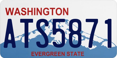 WA license plate ATS5871