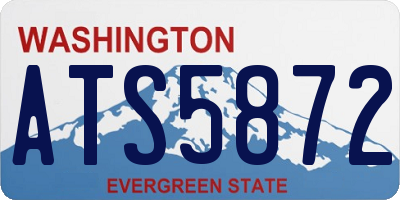 WA license plate ATS5872