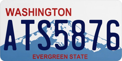 WA license plate ATS5876