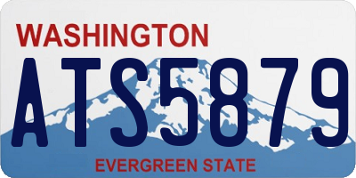 WA license plate ATS5879