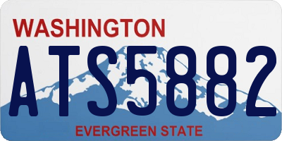 WA license plate ATS5882