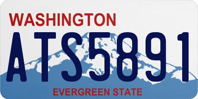WA license plate ATS5891