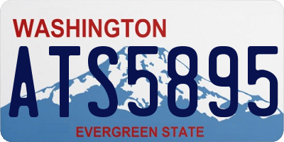 WA license plate ATS5895