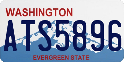 WA license plate ATS5896