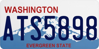 WA license plate ATS5898