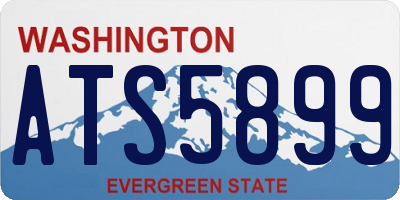 WA license plate ATS5899